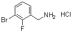 3-Bromo-2-fluorobenzylamine hydrochloride molecular structure (CAS 1177559-63-5)