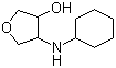 4-(Cyclohexylamino)tetrahydro-3-furanol molecular structure (CAS 1178026-71-5)