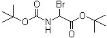 Bromo(tert-butoxycarbonylamino)acetic acid tert-butyl ester molecular structure (CAS 117833-60-0)