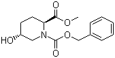 (2S,5R)-5-Hydroxy-1,2-piperidinedicarboxylic acid 2-methyl 1-benzyl ester molecular structure (CAS 117836-27-8)