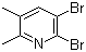 5,6-Dibromo-2,3-dimethylpyridine molecular structure (CAS 117846-56-7)