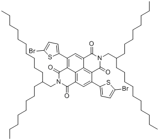 4,9-Bis(5-bromo-2-thienyl)-2,7-bis(2-octyldodecyl)-benzo[lmn][3,8]phenanthroline-1,3,6,8(2H,7H)-tetrone molecular structure (CAS 1178586-27-0)