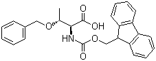 芴甲氧羰基-O-苄基-L-苏氨酸分子结构 (CAS 117872-75-0)