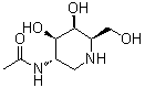 N-[(3S,4R,5S,6R)-4,5-Dihydroxy-6-(hydroxymethyl)-3-piperidinyl]acetamide molecular structure (CAS 117894-14-1)