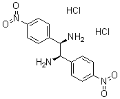 结构式 CAS# 117903-79-4, (R,R)-1,2-双(4-硝基苯基)-1,2-乙二胺二盐酸盐