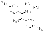 structure of CAS# 117903-80-7, (R,R)-1,2-Bis(4-cyanophenyl)-1,2-ethanediamine dihydrochloride