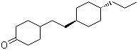 4-[2-(trans-4-Propylcyclohexyl)ethyl]cyclohexanone molecular structure (CAS 117923-32-7)