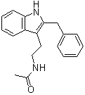 2-Benzyl-N-acetyltryptamine molecular structure (CAS 117946-91-5)