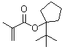 2-Methyl-2-propenoic acid 1-(1,1-dimethylethyl)cyclopentyl ester molecular structure (CAS 1179475-19-4)