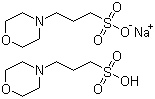 3-(N-Morpholino)propanesulfonic acid hemisodium salt molecular structure (CAS 117961-20-3)