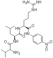 DL-Valyl-L-leucyl-N-(4-nitrophenyl)-L-argininamide molecular structure (CAS 117961-22-5)