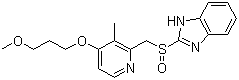 Rabeprazole molecular structure (CAS 117976-89-3)