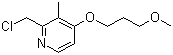 结构式 CAS# 117977-20-5, 2-(氯甲基)-4-(3-甲氧基丙氧基)-3-甲基吡啶