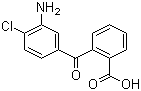 结构式 CAS# 118-04-7, 2-(3-氨基-4-氯苯甲酰)苯甲酸