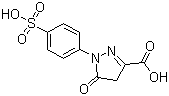 1-(4'-磺酸苯基)-3-羧基-5-吡唑啉酮分子结构 (CAS 118-47-8)