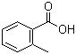 structure of CAS# 118-90-1, o-Toluic acid;2-Methylbenzoic acid; o-Methylbenzoate; o-Toluylic acid