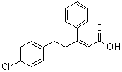(Z)-5-(4-Chlorophenyl)-3-phenylpent-2-enoic acid molecular structure (CAS 1180676-32-7)
