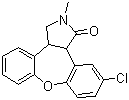 11-Chloro-2,3,3a,12b-tetrahydro-2-methyl-1H-dibenz[2,3:6,7]oxepino[4,5-c]pyrrol-1-one molecular structure (CAS 1180843-77-9)