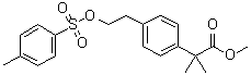 alpha,alpha-Dimethyl-4-[2-[[(4-methylphenyl)sulfonyl]oxy]ethyl]benzeneacetic acid methyl ester molecular structure (CAS 1181267-30-0)
