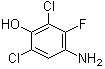 4-Amino-2,6-dichloro-3-fluorophenol molecular structure (CAS 118159-53-8)
