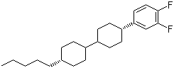 结构式 CAS# 118164-51-5, 4-[反式-4-(反式-4-戊基环己基)环己基]-1,2-二氟苯
