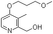 2-Hydroxymethyl-3-methyl-4-(3-methoxypropanoxyl)pyridine molecular structure (CAS 118175-10-3)