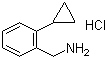2-Cyclopropylbenzenemethanamine hydrochloride molecular structure (CAS 118184-64-8)