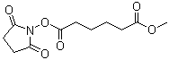 结构式 CAS# 118380-06-6, 己二酸 1-(2,5-二氧代-1-吡咯烷基)酯 6-甲酯