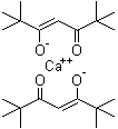 structure of CAS# 118448-18-3, Calcium bis(2,2,6,6-tetramethyl-3,5-heptanedionate)