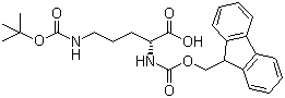 Fmoc-(N'-Boc)-D-ornithine molecular structure (CAS 118476-89-4)
