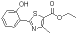 2-(2-Hydroxyphenyl)-4-methyl-1,3-thiazole-5-carboxylic acid ethyl ester molecular structure (CAS 118485-48-6)