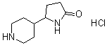 5-(4-Piperidinyl)-2-pyrrolidinone hydrochloride (1:1) molecular structure (CAS 1184916-48-0)