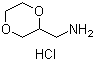 1,4-Dioxane-2-methanamine hydrochloride molecular structure (CAS 1185156-19-7)