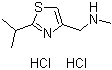 structure of CAS# 1185167-55-8, N-Methyl-2-(1-methylethyl)-4-thiazolemethanamine dihydrochloride