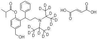 rac-Fesoterodine-d<sub>14</sub> fumarate molecular structure (CAS 1185237-08-4)