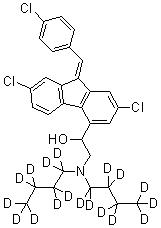 DL-Benflumelol-d<sub>18</sub> molecular structure (CAS 1185240-53-2)