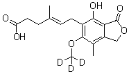 Mycophenolic acid-d<sub>3</sub> molecular structure (CAS 1185242-90-3)