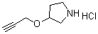 3-(2-Propyn-1-yloxy)pyrrolidine hydrochloride (1:1) molecular structure (CAS 1185301-73-8)