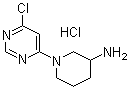 1-(6-Chloro-4-pyrimidinyl)-3-piperidinamine hydrochloride molecular structure (CAS 1185307-01-0)