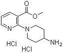 2-(4-Amino-1-piperidinyl)-3-pyridinecarboxylic acid methyl ester hydrochloride molecular structure (CAS 1185307-21-4)