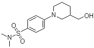 4-[3-(Hydroxymethyl)-1-piperidinyl]-N,N-dimethylbenzenesulfonamide molecular structure (CAS 1185307-41-8)
