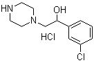 alpha-(3-Chlorophenyl)-1-piperazineethanol hydrochloride molecular structure (CAS 1185307-80-5)