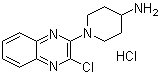1-(3-氯-2-喹喔啉基)-4-哌啶胺盐酸盐分子结构 (CAS 1185309-53-8)