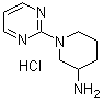 1-(2-Pyrimidinyl)-3-piperidinamine hydrochloride molecular structure (CAS 1185309-66-3)