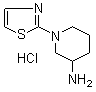 1-(2-Thiazolyl)-3-piperidinamine hydrochloride molecular structure (CAS 1185309-72-1)