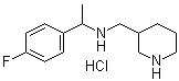 N-[1-(4-Fluorophenyl)ethyl]-3-piperidinemethanamine hydrochloride molecular structure (CAS 1185310-07-9)