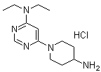 6-(4-Amino-1-piperidinyl)-N,N-diethyl-4-pyrimidinamine hydrochloride molecular structure (CAS 1185310-82-0)