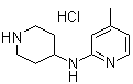 4-Methyl-N-4-piperidinyl-2-pyridinamine hydrochloride molecular structure (CAS 1185310-83-1)