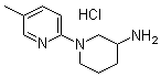 结构式 CAS# 1185312-35-9, 1-(5-甲基-2-吡啶基)-3-哌啶胺盐酸盐