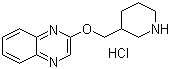 2-(3-Piperidinylmethoxy)quinoxaline hydrochloride molecular structure (CAS 1185313-33-0)